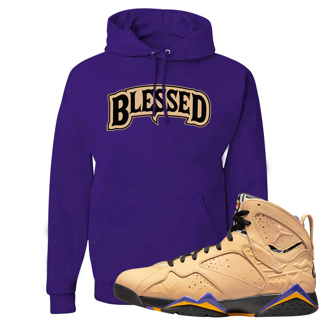 Afrobeats 7s Hoodie | Blessed Arch, Purple