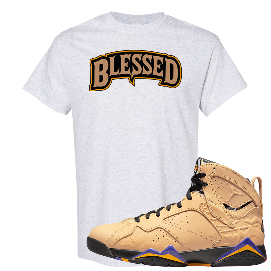 Afrobeats 7s T Shirt | Blessed Arch, Ash