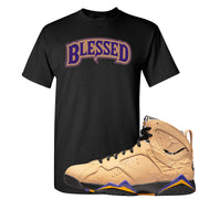 Afrobeats 7s T Shirt | Blessed Arch, Black