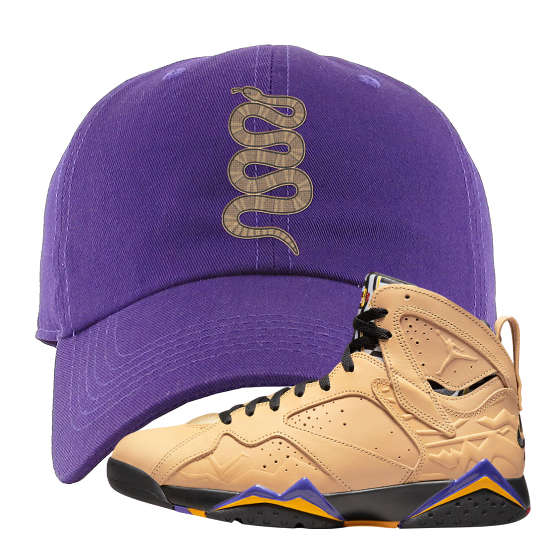 Afrobeats 7s Dad Hat | Coiled Snake, Purple