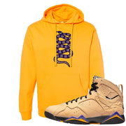 Afrobeats 7s Hoodie | Coiled Snake, Gold