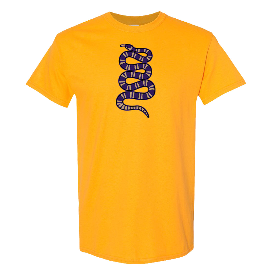 Afrobeats 7s T Shirt | Coiled Snake, Gold