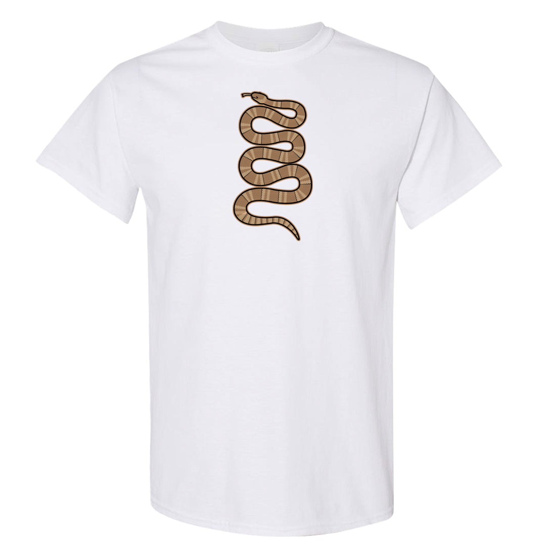 Afrobeats 7s T Shirt | Coiled Snake, White