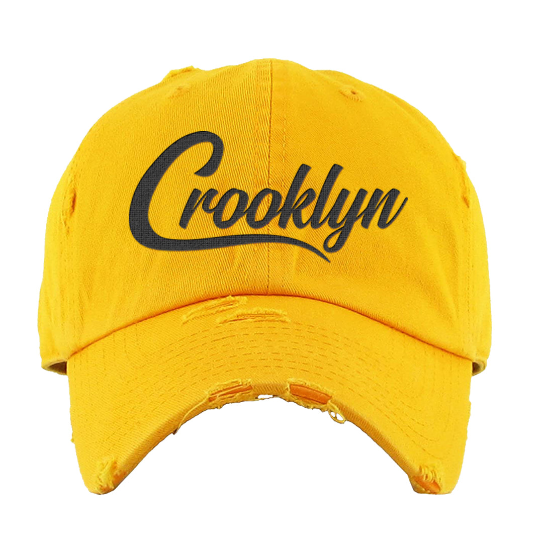 Afrobeats 7s Distressed Dad Hat | Crooklyn, Gold