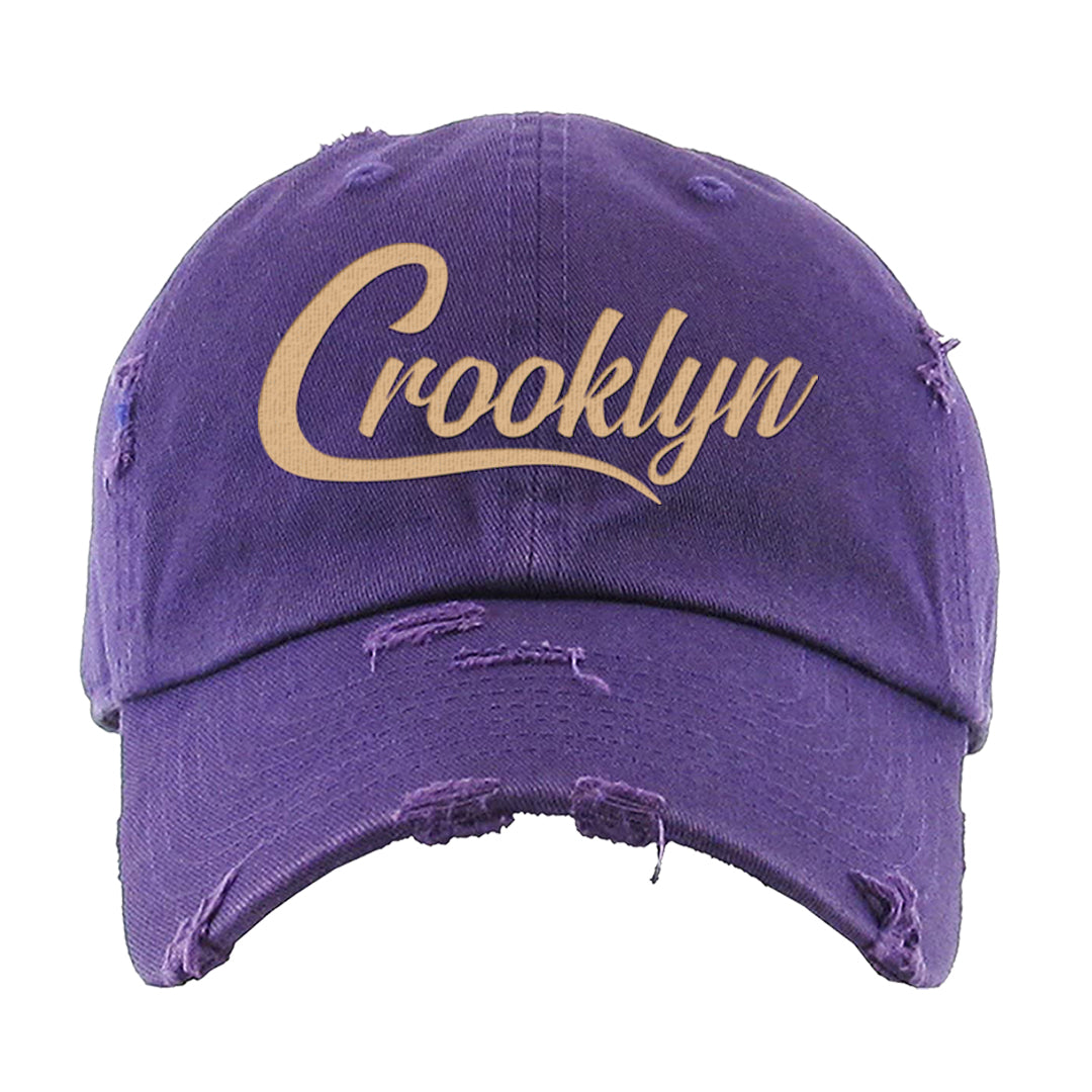 Afrobeats 7s Distressed Dad Hat | Crooklyn, Purple