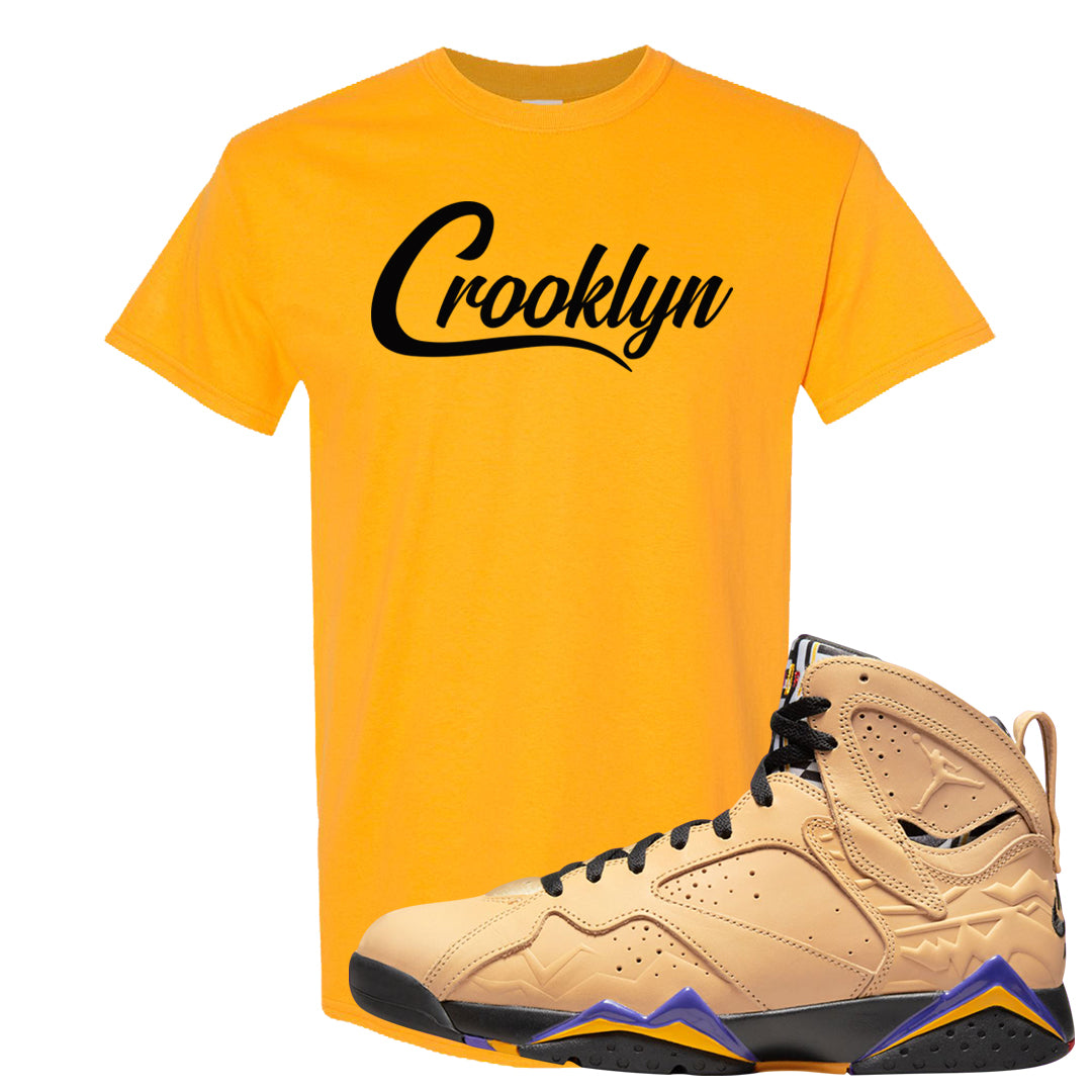 Afrobeats 7s T Shirt | Crooklyn, Gold