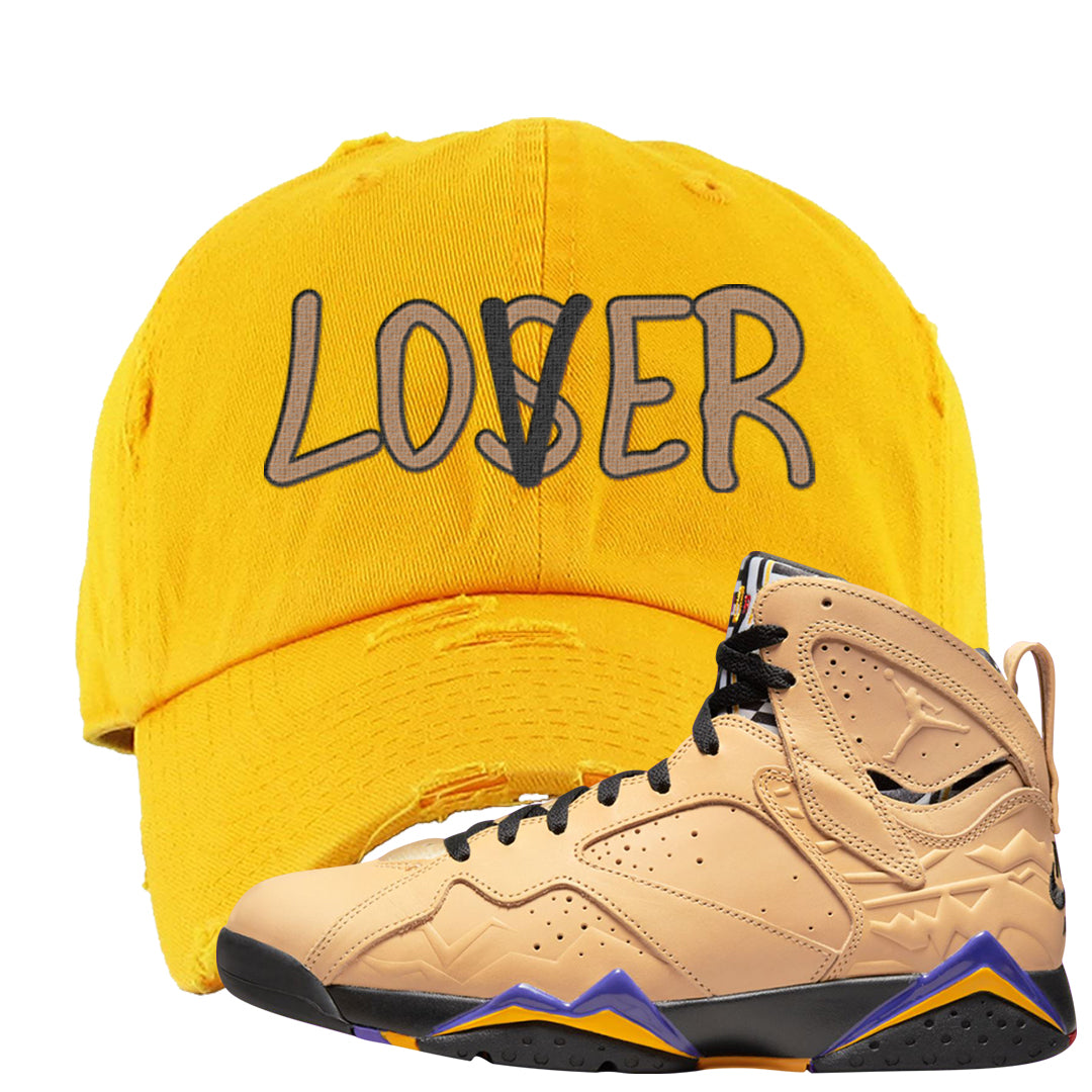 Afrobeats 7s Distressed Dad Hat | Lover, Gold