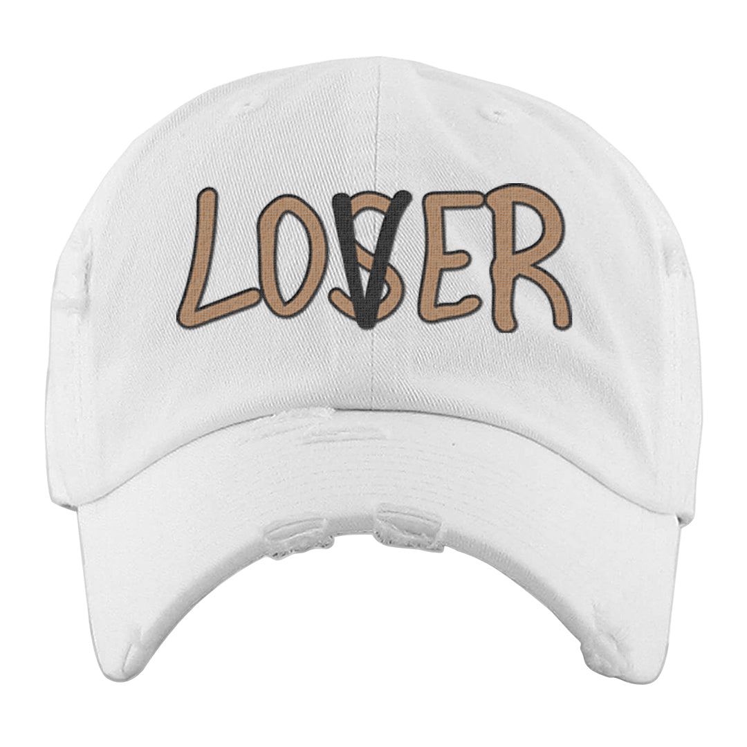 Afrobeats 7s Distressed Dad Hat | Lover, White