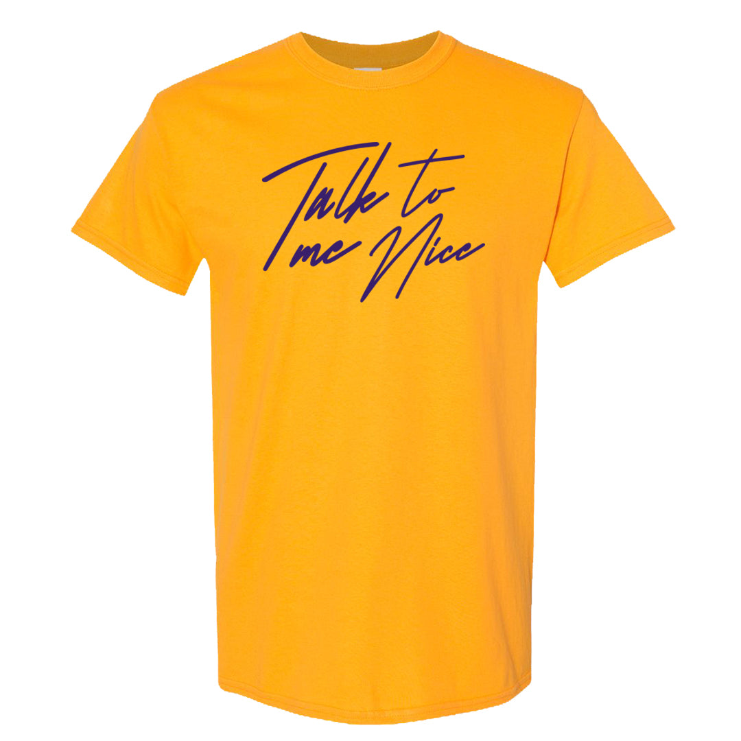 Afrobeats 7s T Shirt | Talk To Me Nice, Gold