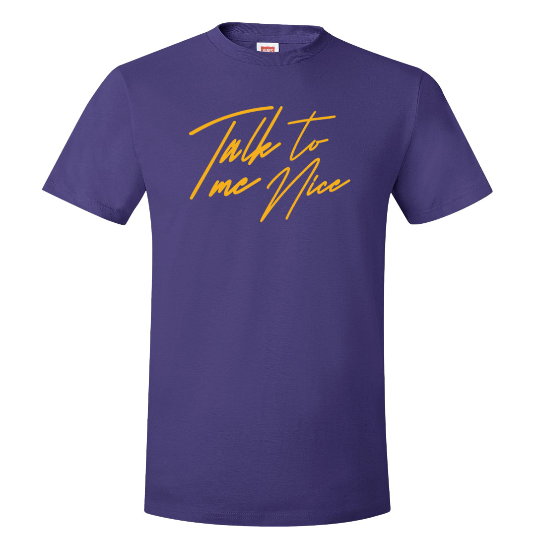 Afrobeats 7s T Shirt | Talk To Me Nice, Purple