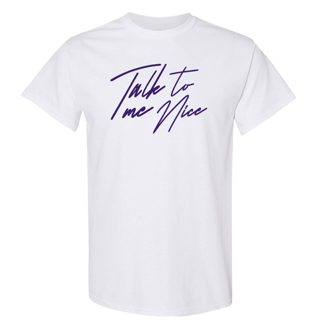 Afrobeats 7s T Shirt | Talk To Me Nice, White