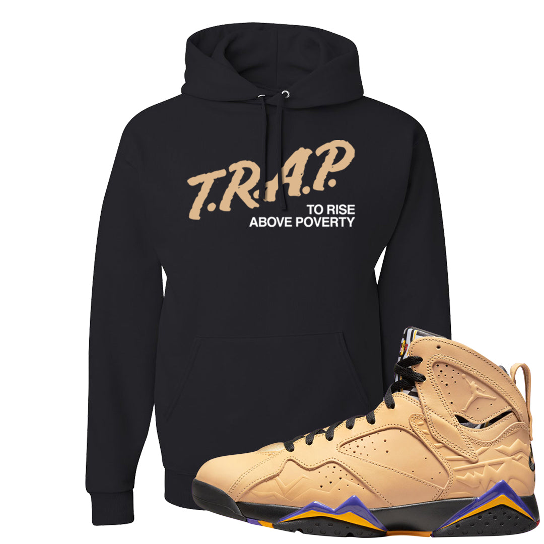 Afrobeats 7s Hoodie | Trap To Rise Above Poverty, Black