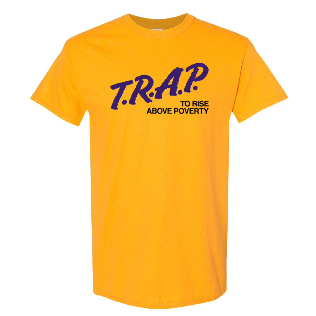 Afrobeats 7s T Shirt | Trap To Rise Above Poverty, Gold