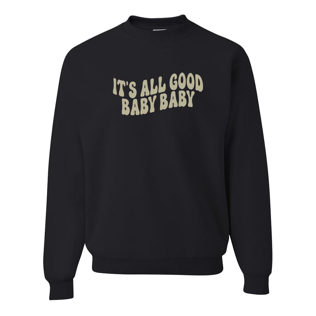 Black Olive 7s Crewneck Sweatshirt | All Good Baby, Black