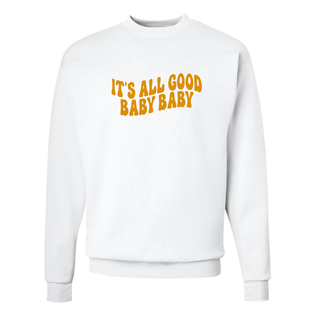 Black Olive 7s Crewneck Sweatshirt | All Good Baby, White