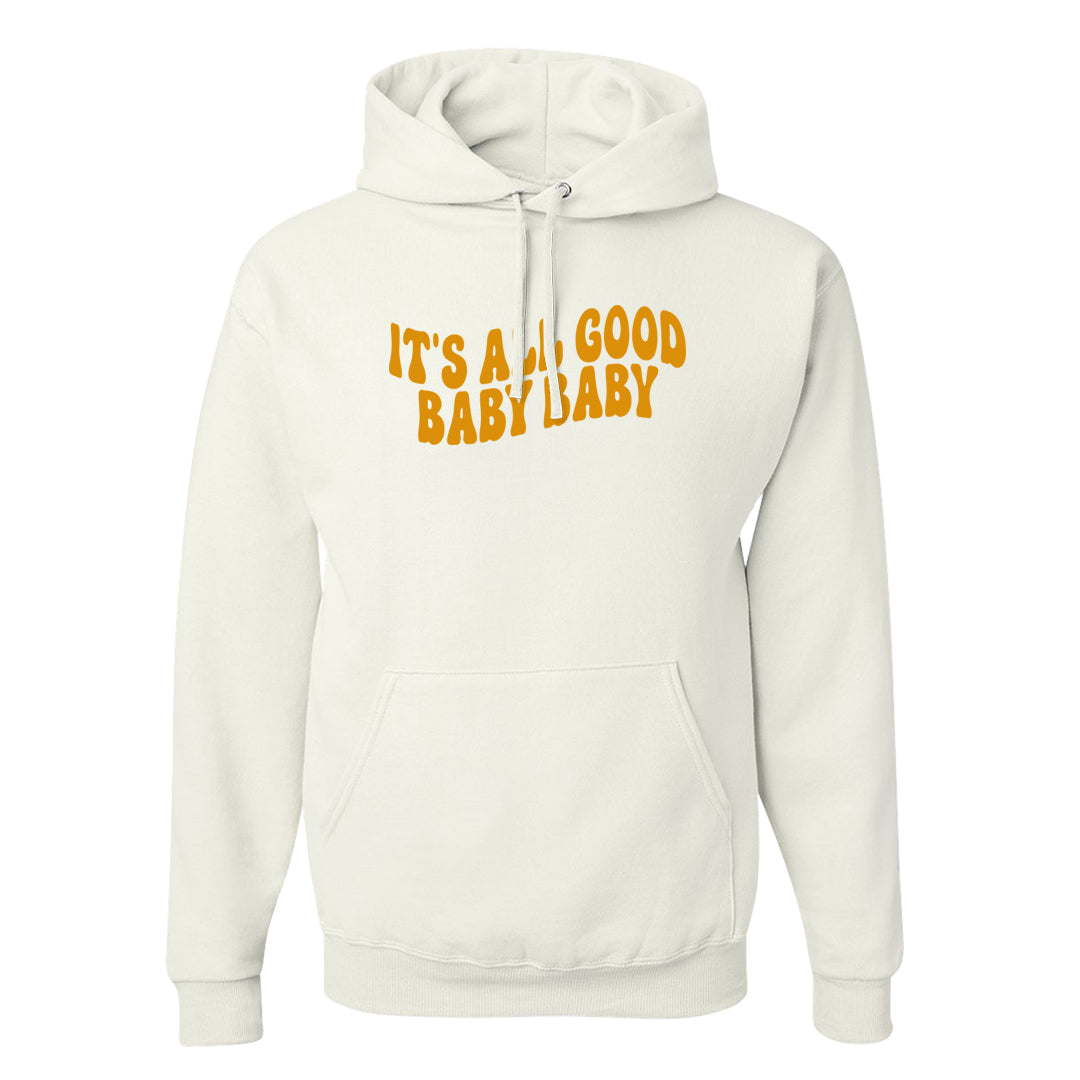 Black Olive 7s Hoodie | All Good Baby, White