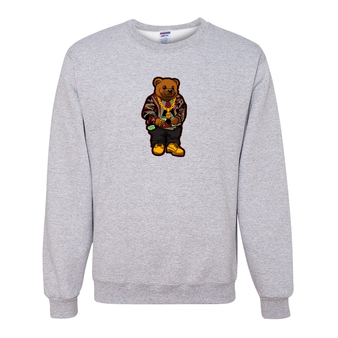 Black Olive 7s Crewneck Sweatshirt | Sweater Bear, Ash