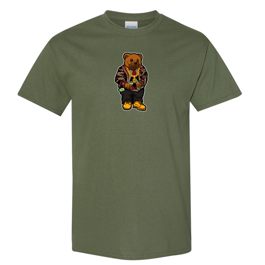 Black Olive 7s T Shirt | Sweater Bear, Military Green