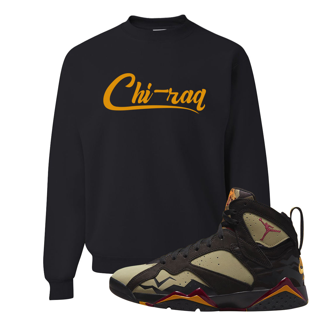 Black Olive 7s Crewneck Sweatshirt | Chiraq, Black