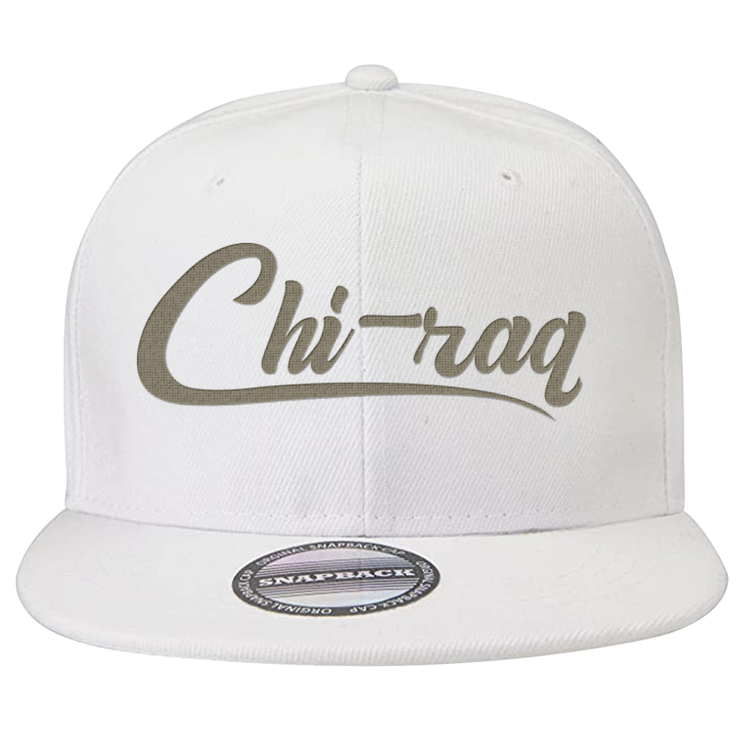Black Olive 7s Snapback Hat | Chiraq, White