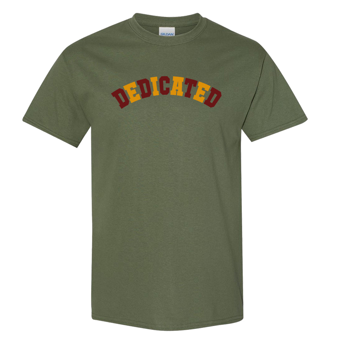 Black Olive 7s T Shirt | Dedicated, Military Green