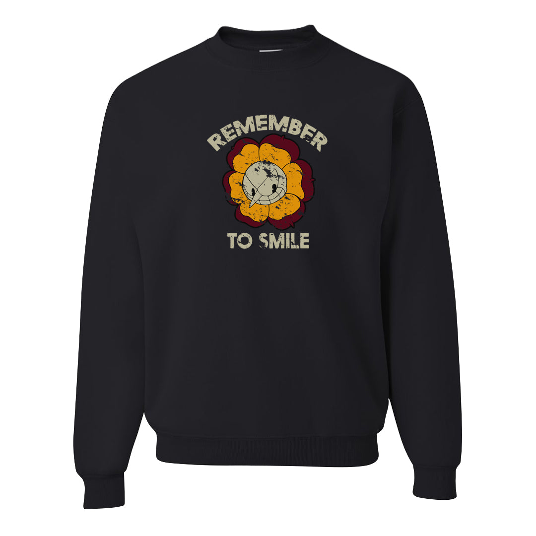 Black Olive 7s Crewneck Sweatshirt | Remember To Smile, Black
