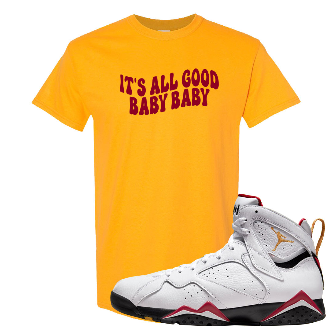 Cardinal 7s T Shirt | All Good Baby, Gold