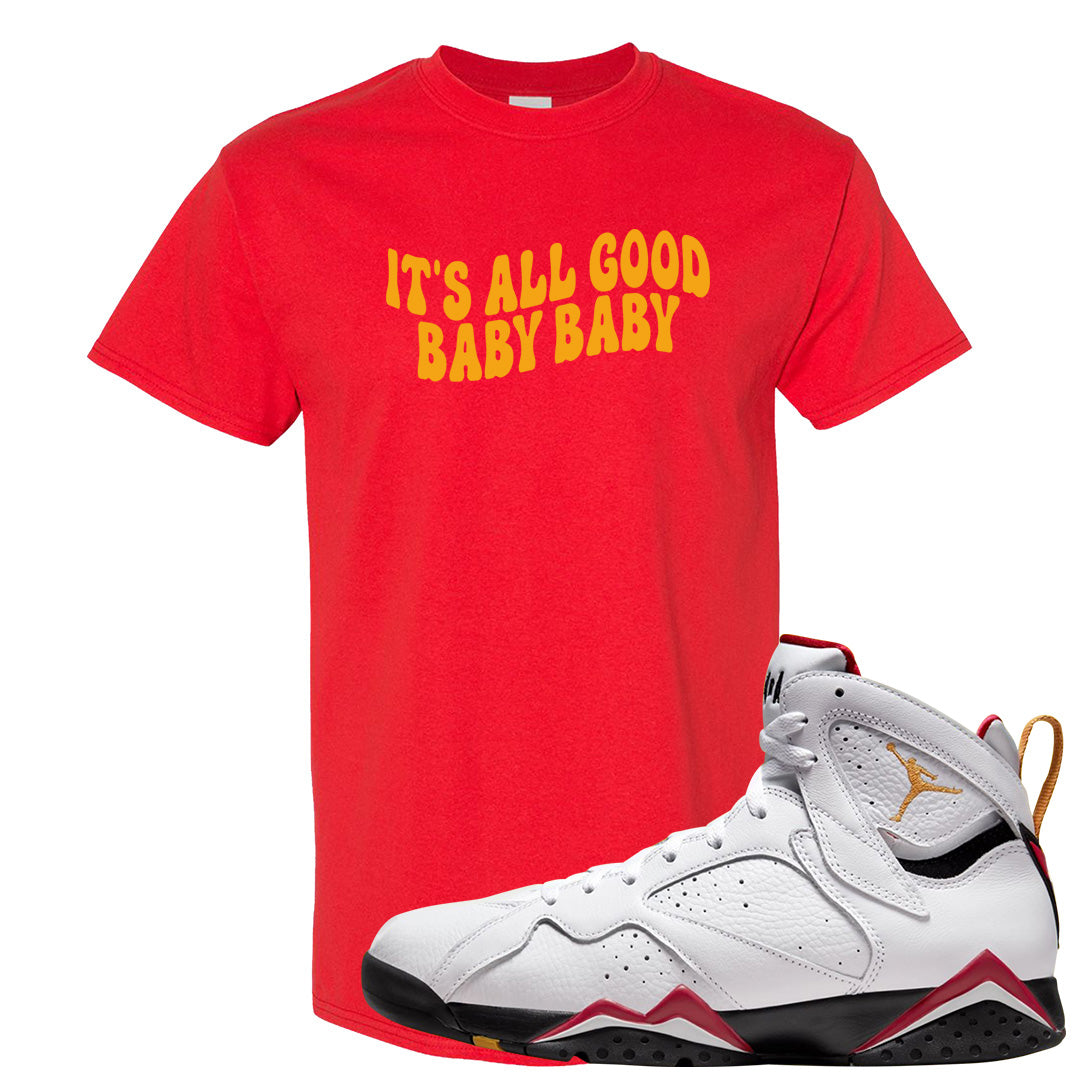Cardinal 7s T Shirt | All Good Baby, Red