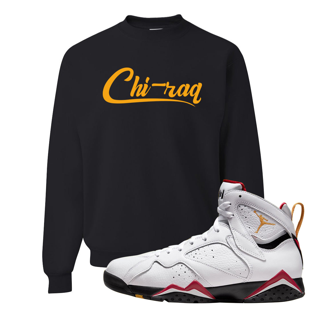Cardinal 7s Crewneck Sweatshirt | Chiraq, Black