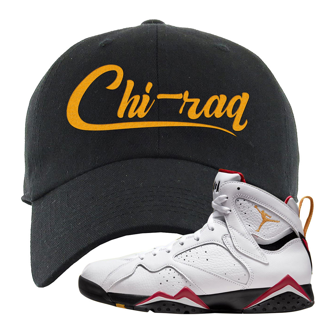 Cardinal 7s Dad Hat | Chiraq, Black