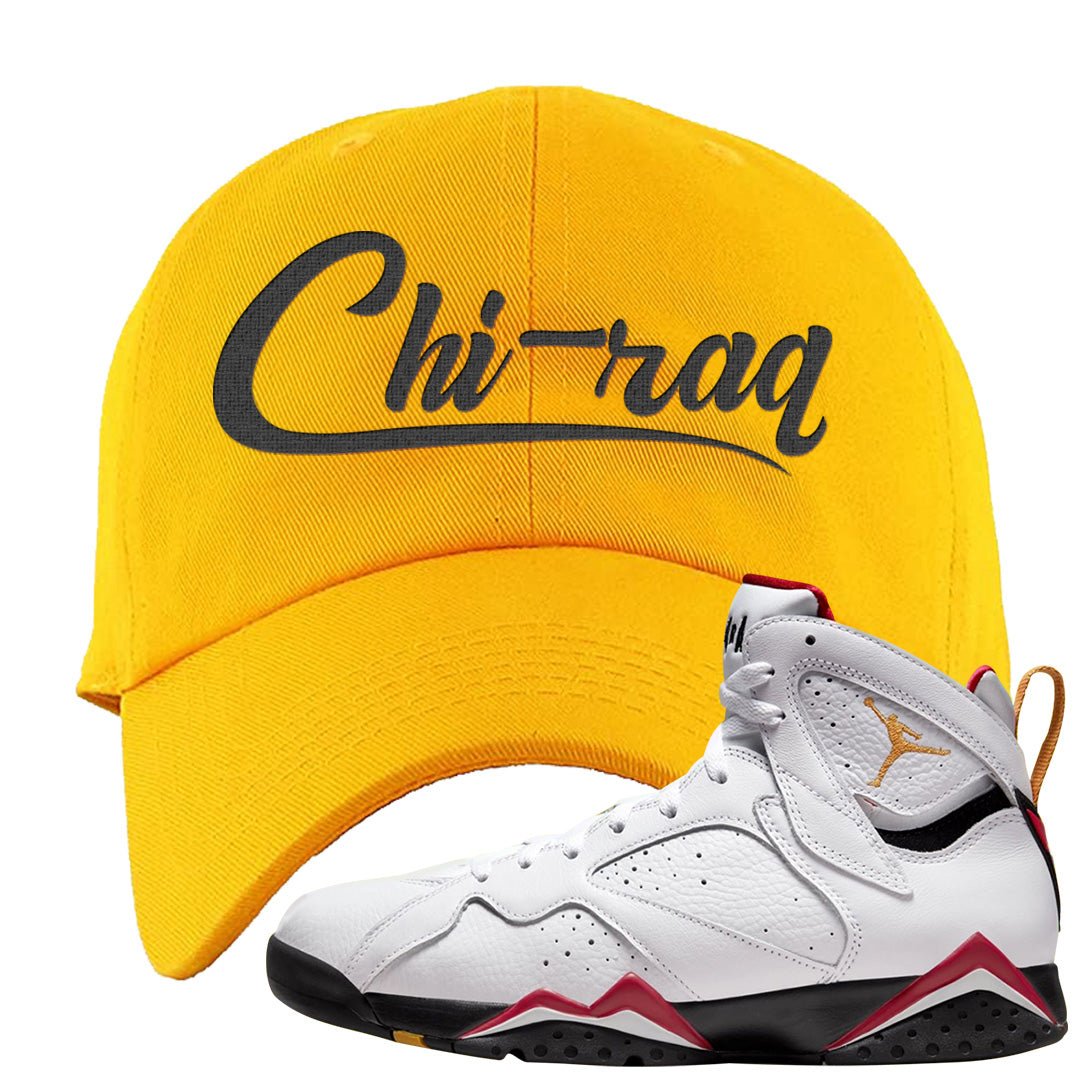 Cardinal 7s Dad Hat | Chiraq, Gold
