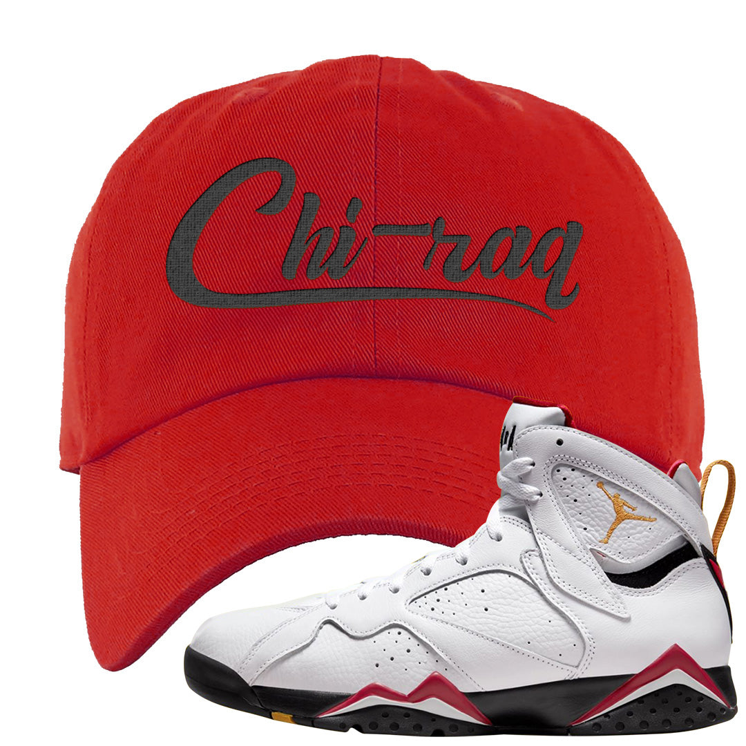 Cardinal 7s Dad Hat | Chiraq, Red