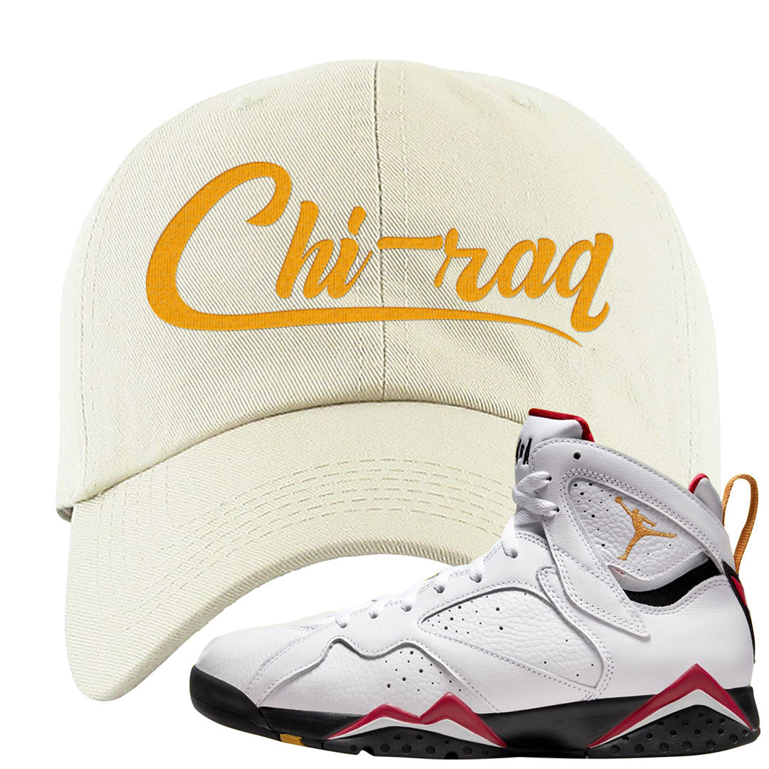 Cardinal 7s Dad Hat | Chiraq, White