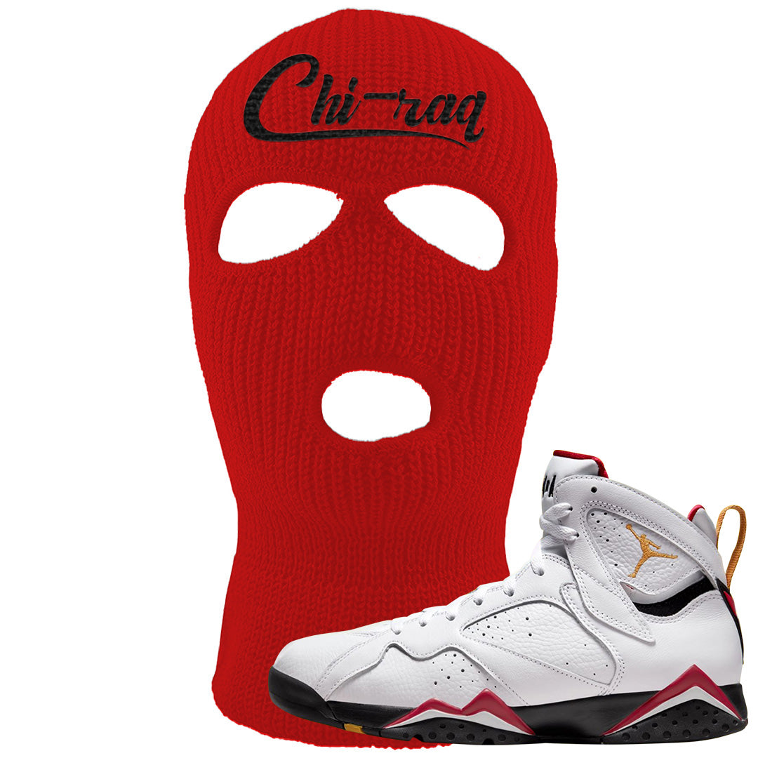 Cardinal 7s Ski Mask | Chiraq, Red
