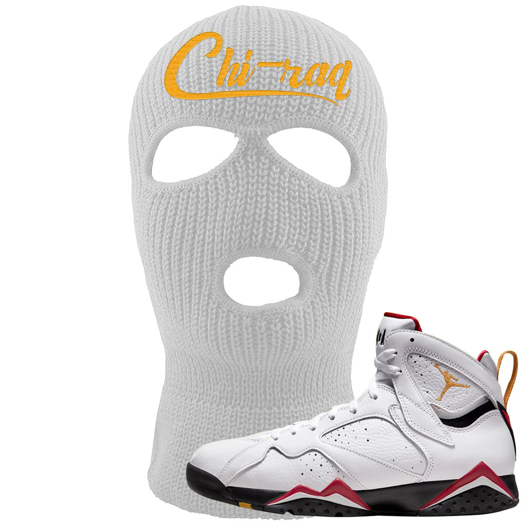 Cardinal 7s Ski Mask | Chiraq, White