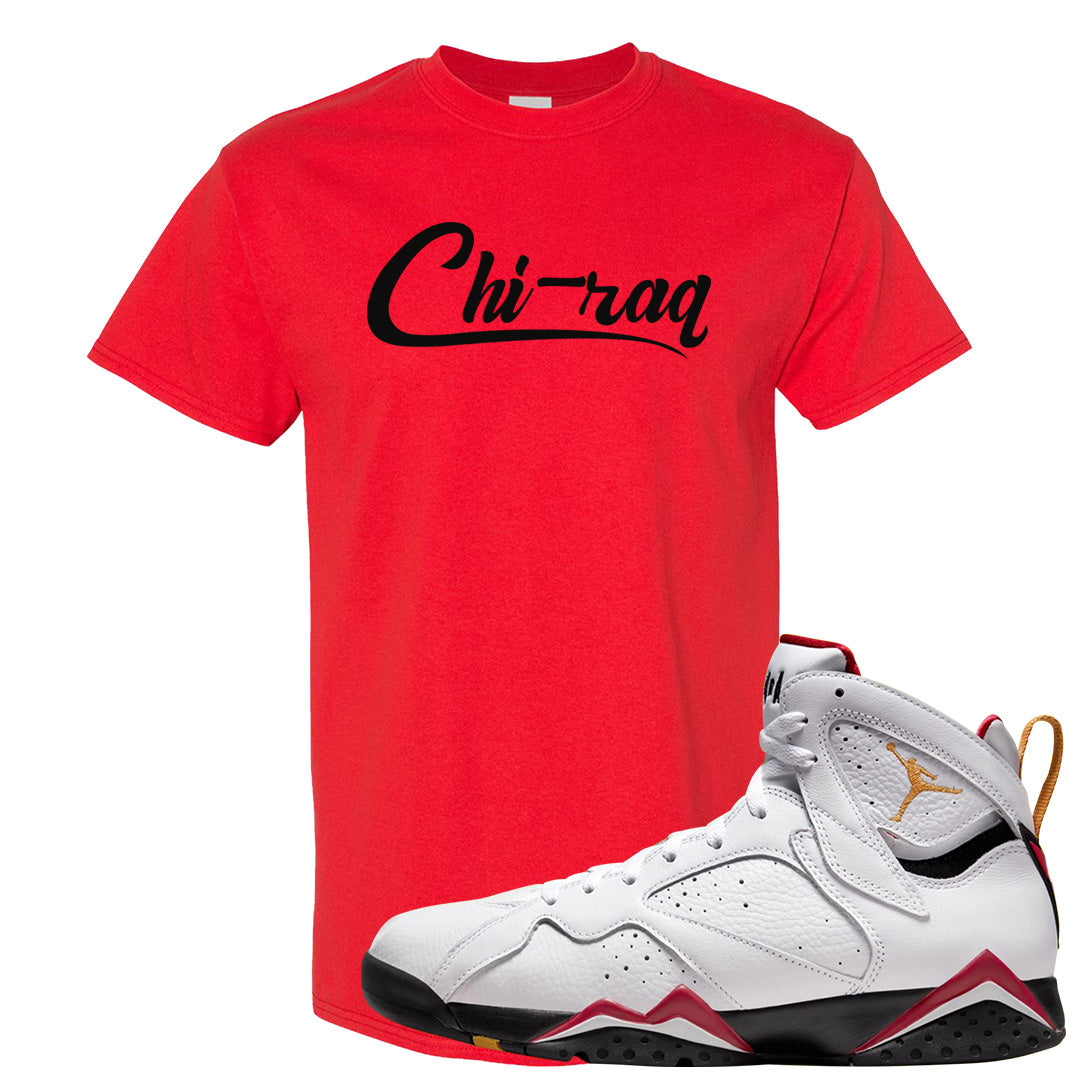 Cardinal 7s T Shirt | Chiraq, Red