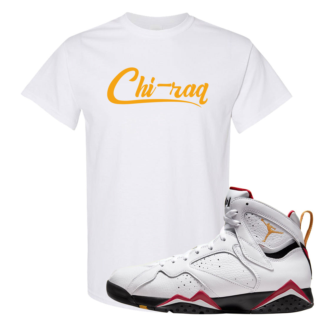 Cardinal 7s T Shirt | Chiraq, White