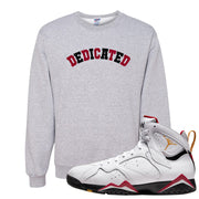 Cardinal 7s Crewneck Sweatshirt | Dedicated, Ash