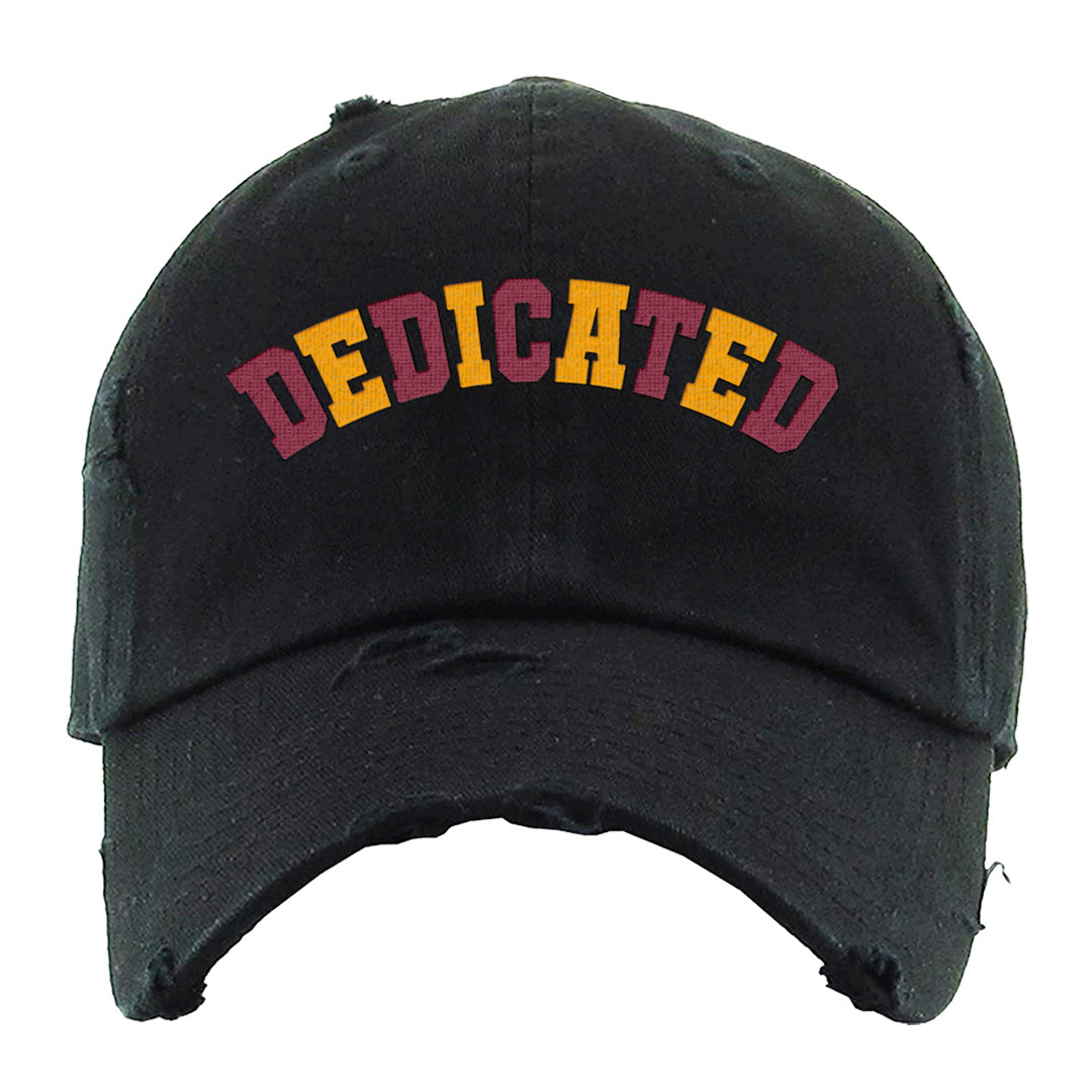 Cardinal 7s Distressed Dad Hat | Dedicated, Black