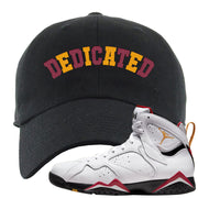 Cardinal 7s Dad Hat | Dedicated, Black