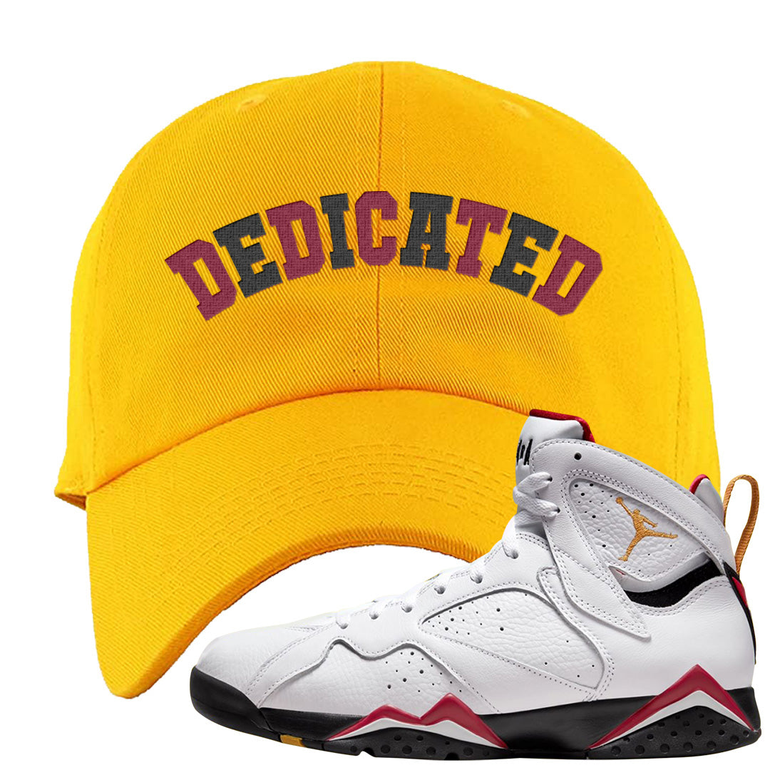 Cardinal 7s Dad Hat | Dedicated, Gold