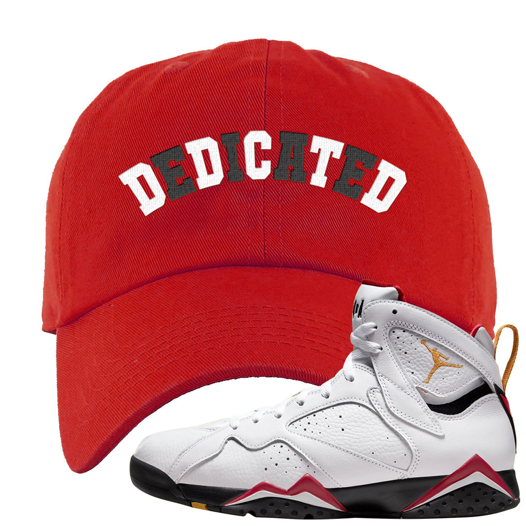 Cardinal 7s Dad Hat | Dedicated, Red