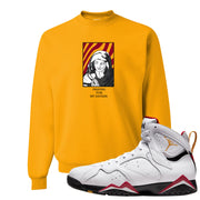 Cardinal 7s Crewneck Sweatshirt | God Told Me, Gold