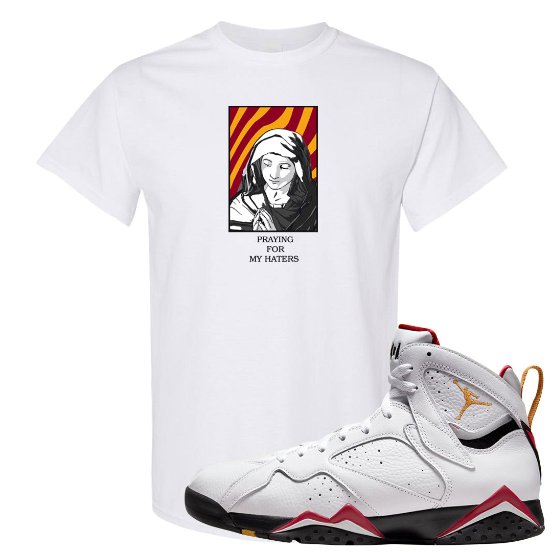 Cardinal 7s T Shirt | God Told Me, White