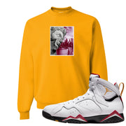 Cardinal 7s Crewneck Sweatshirt | Miguel, Gold