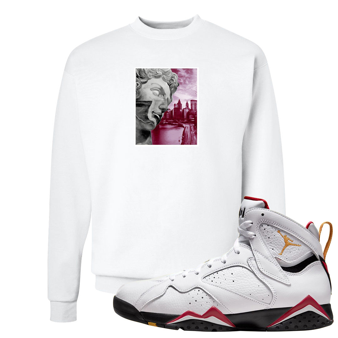 Cardinal 7s Crewneck Sweatshirt | Miguel, White