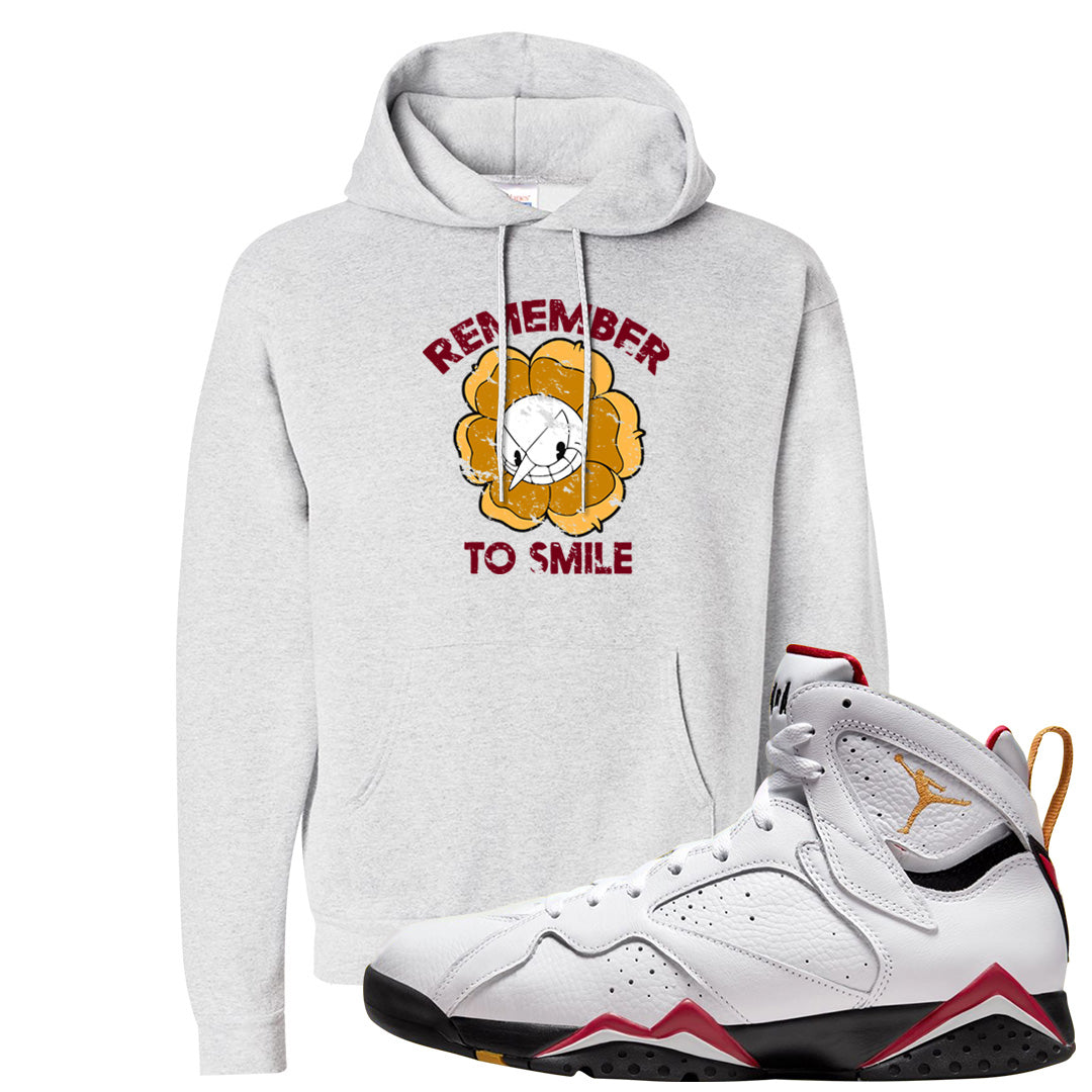 Cardinal 7s Hoodie | Remember To Smile, Ash