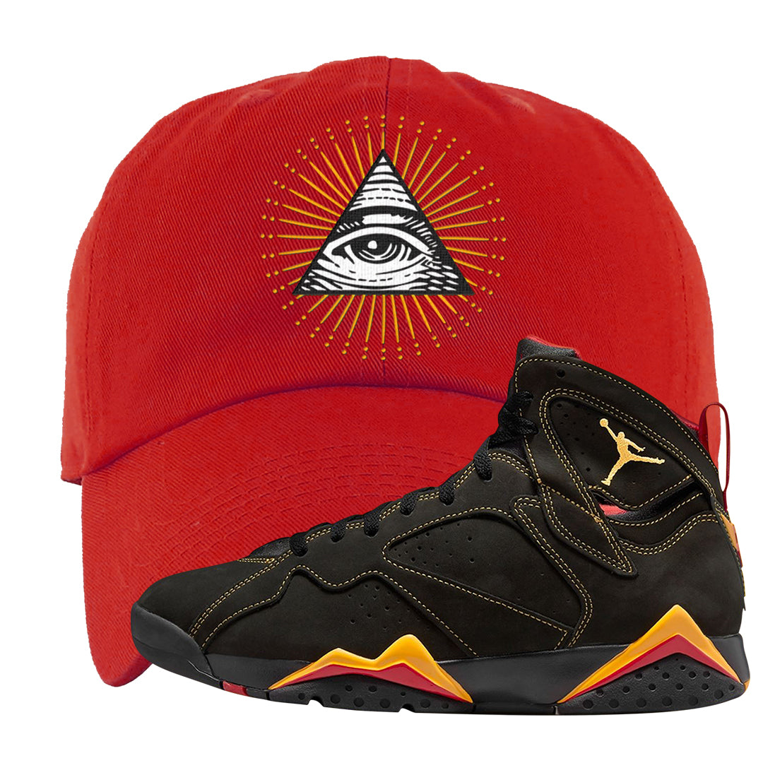 Citrus 7s Dad Hat | All Seeing Eye, Red