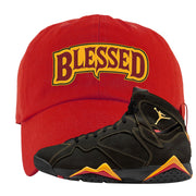 Citrus 7s Dad Hat | Blessed Arch, Red