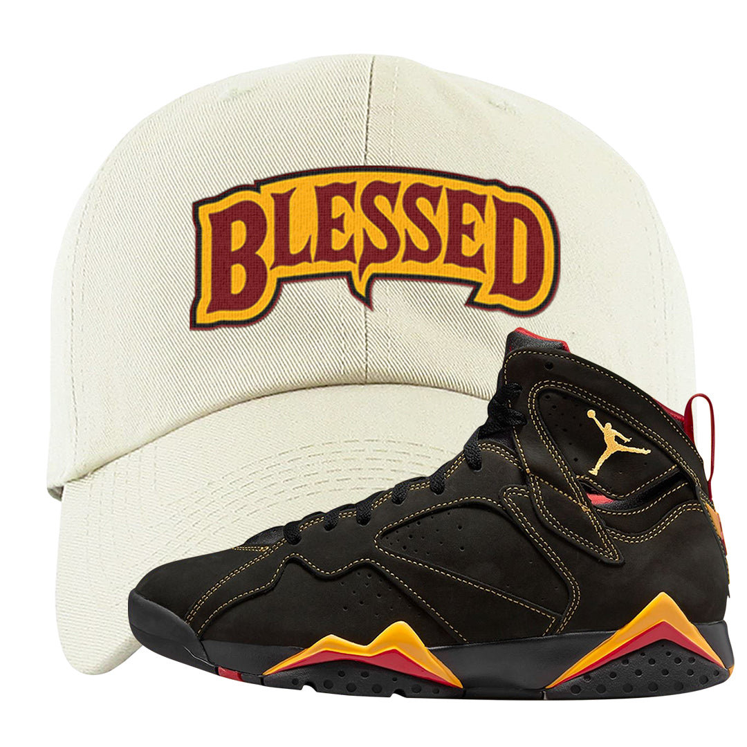 Citrus 7s Dad Hat | Blessed Arch, White